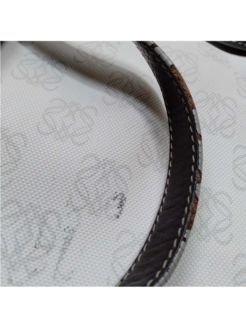 Loewe Anagram Logo White Tote - Picture 9 of 9